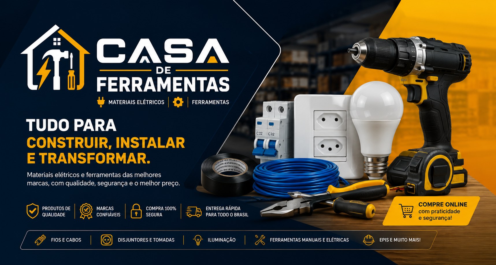Casa das Ferramentas — Ferramentas para quem faz. Qualidade, desempenho e durabilidade. Ofertas exclusivas por tempo limitado.