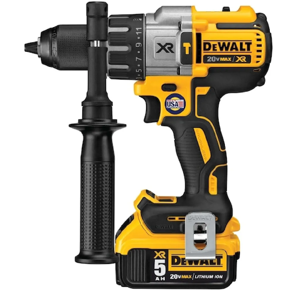 Furadeira Parafusadeira de Impacto 1/2 pol. (13mm) DCD996P2T-BR 20V Máx Brushless 02 Baterias 20V 5.0Ah DeWalt