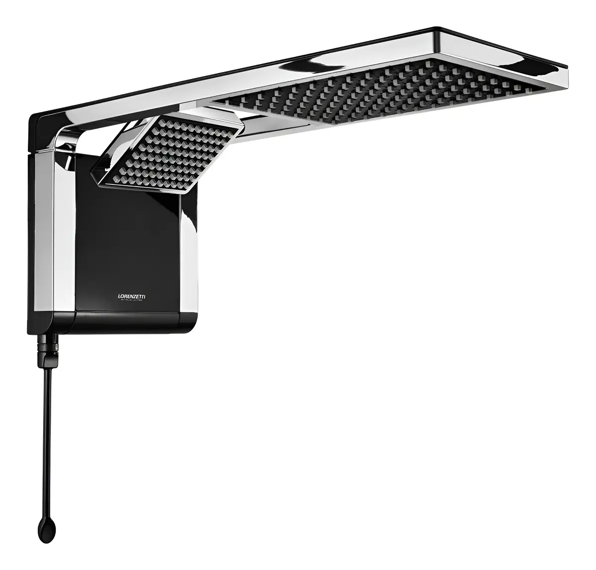 Chuveiro Elétrico Lorenzetti Acqua Ultra Duo Preto Cromado