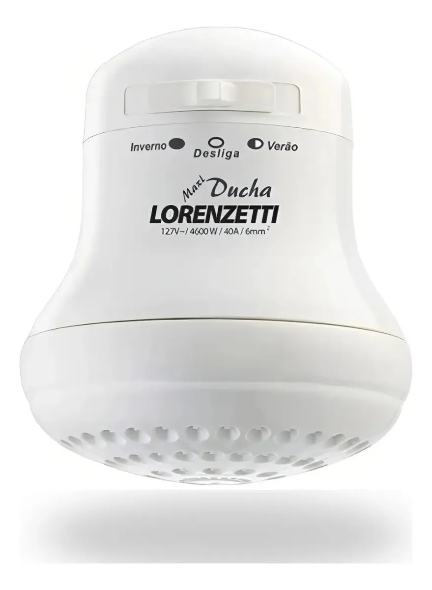 Chuveiro Elétrico de Parede Lorenzetti Maxi Ducha Ultra Branco 4600w